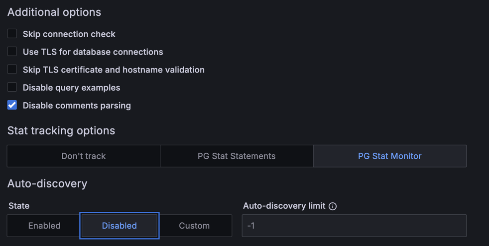 Auto-discovery Disabled